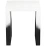 6_TOV Furniture Matra 17 1/2" Wide Modern Black and White End Table more views