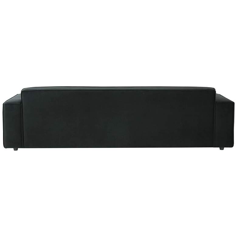 Image 5 TOV Furniture Olafur 96 1/2" Wide Modern Black Velvet 2-Seater Sofa more views