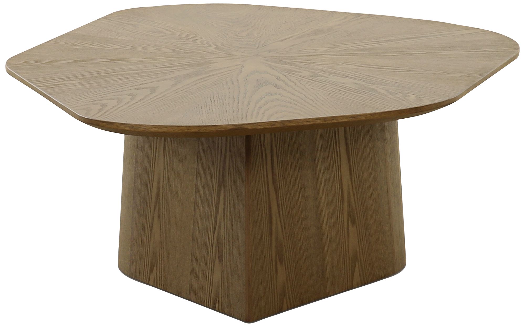 Image 6 TOV Furniture Roche 50" Wide Modern Brown Ash Low Coffee Table more views