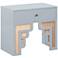 TOV Furniture Suzie 26" Modern Patel Blue Wood 1-Drawer Nightstand