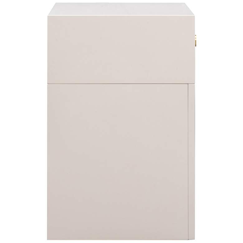 Image 4 TOV Furniture Suzie 26" Wide Modern Cream Wood 1-Drawer Nightstand more views