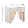 7_TOV Furniture Suzie 26" Wide Modern Cream Wood 1-Drawer Nightstand more views