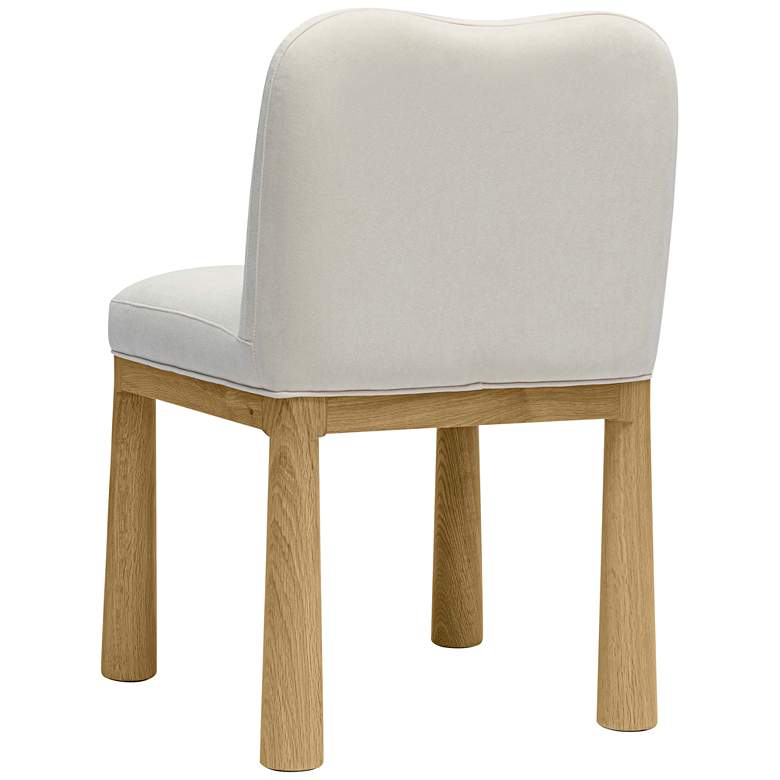 Image 4 TOV Furniture Tiara 19 3/4" Wide Cream Velvet Dining Chair more views