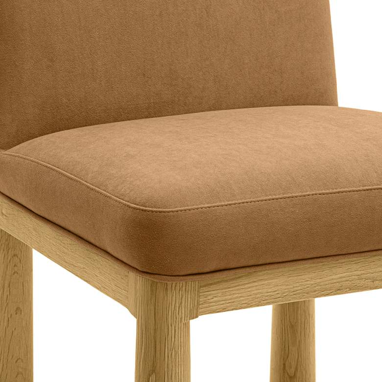 Image 2 TOV Furniture Tiara 19 3/4" Wide Modern Cognac Velvet Dining Chair more views