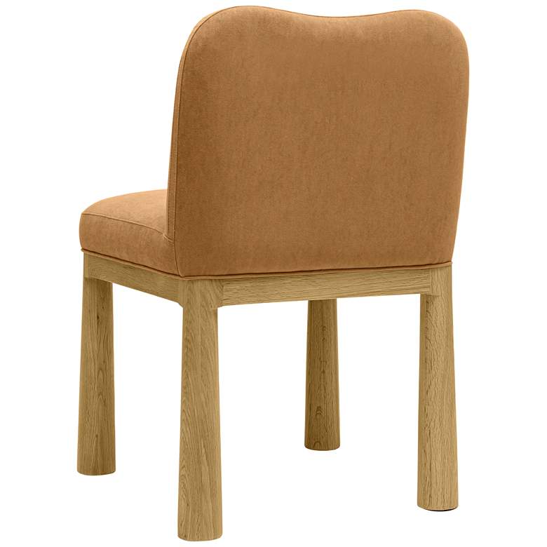 Image 4 TOV Furniture Tiara 19 3/4" Wide Modern Cognac Velvet Dining Chair more views