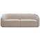 TOV Furniture Yara 90 1/2" Wide Modern Pleated Beige Velvet Sofa
