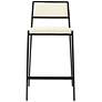 4_TOV Gale 25 3/4" Cream Vegan Leather Counter Stools Set of 2 more views