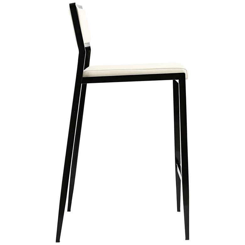 Image 5 TOV Gale 25 3/4" Cream Vegan Leather Counter Stools Set of 2 more views