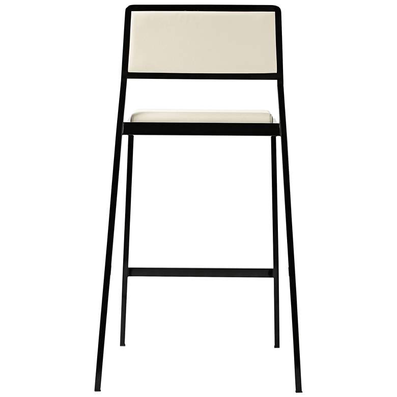 Image 6 TOV Gale 25 3/4" Cream Vegan Leather Counter Stools Set of 2 more views