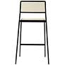 6_TOV Gale 25 3/4" Cream Vegan Leather Counter Stools Set of 2 more views