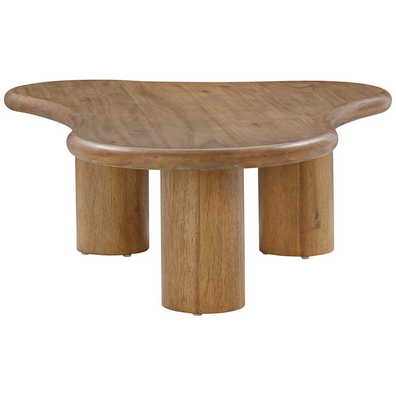 Image 7 TOV Gotham 48" Wide Cognac Wood Organic Coffee Table more views
