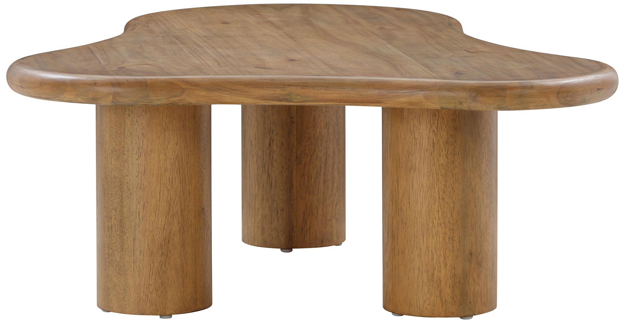 TOV Gotham 48" Wide Cognac Wood Organic Coffee Table in scene