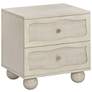 1_TOV Grappa 22" Wide Whitewashed Nightstand Table