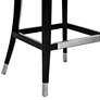 5_TOV Hart 30 1/4" Black Velvet Birch Wood Bar Stool more views