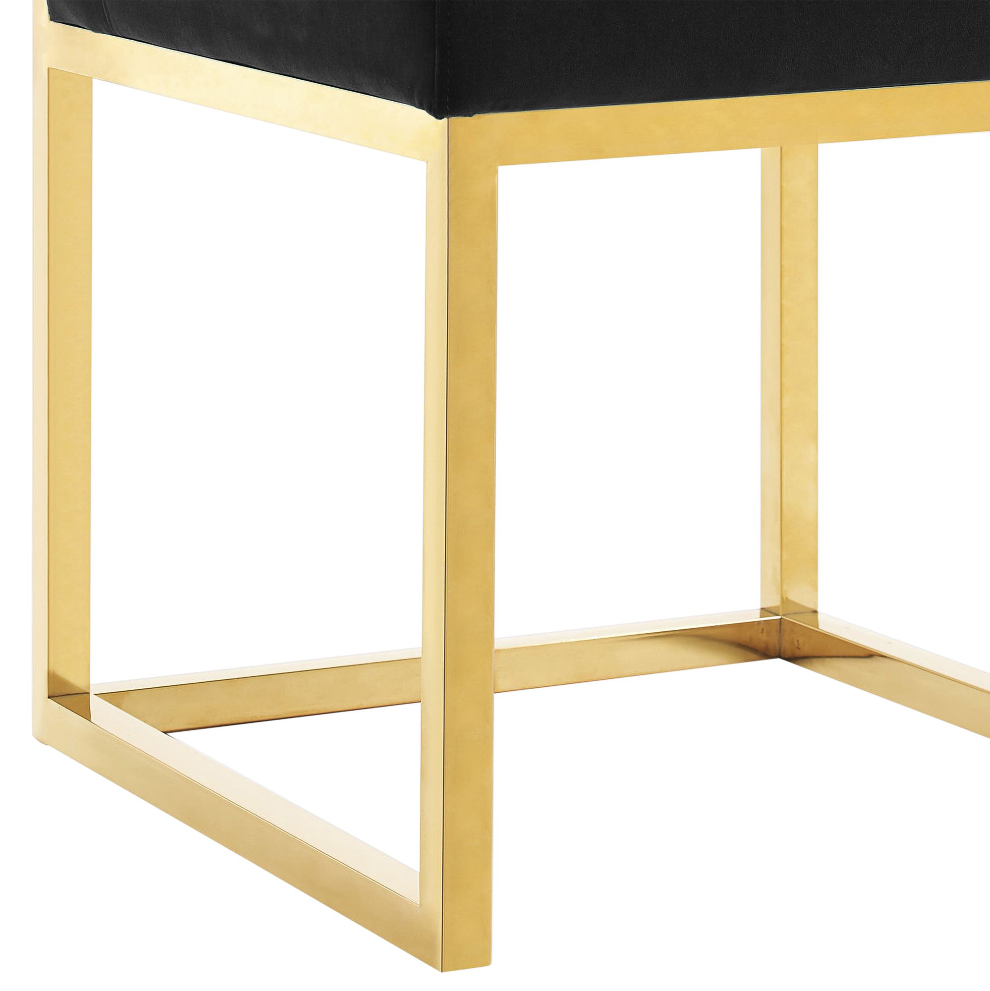 Image 4 TOV Haute 18 3/4" Wide Modern Black Velvet Fabric Dining Chair more views