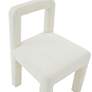 3_TOV Hazel 19 3/4" Wide Cream Boucle Fabric Modern Dining Chair more views