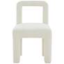4_TOV Hazel 19 3/4" Wide Cream Boucle Fabric Modern Dining Chair more views