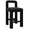 TOV Hazel 26" Modern Black Boucle Fabric Counter Stool