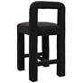 4_TOV Hazel 26" Modern Black Boucle Fabric Counter Stool more views