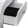 2_TOV Hump 26" Wide Modern White 1-Drawer Wood Nightstands Set of 2 more views