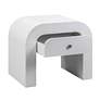5_TOV Hump 26" Wide Modern White 1-Drawer Wood Nightstands Set of 2 more views