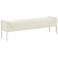 TOV Ines 66 3/4" Wide Cream Boucle Fabric Modern Rectangular Bench
