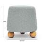 6_TOV Jaine 18 1/4" Wide Stone Gray Loose Mohair Modern Accent Stool more views