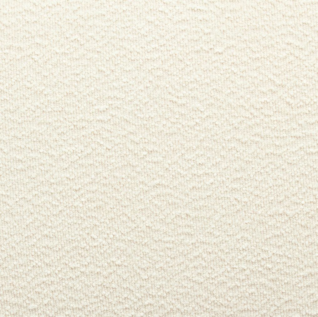 Image 2 TOV Jaine 48 1/4" Wide Cream Nubby Boucle Fabric Modern Ottoman more views