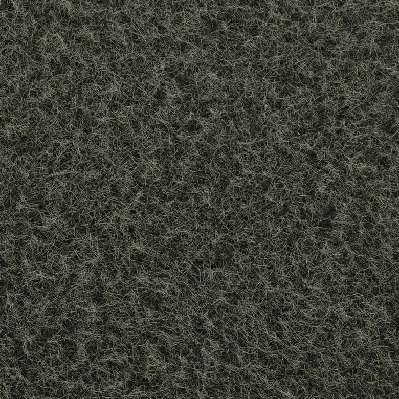 Image 2 TOV Jaine 48 1/4" Wide Forest Green Loose Mohair Modern Ottoman more views