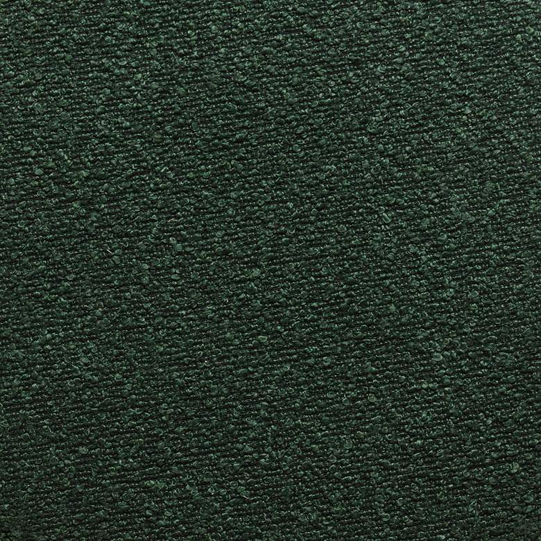 Image 2 TOV Jaine 48 1/4" Wide Forest Green Nubby Boucle Fabric Large Ottoman more views