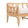 3_TOV Jayla 53 3/4" Wide Natural Rattan Rectangular Bench more views