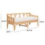 6_TOV Jayla 53 3/4" Wide Natural Rattan Rectangular Bench more views