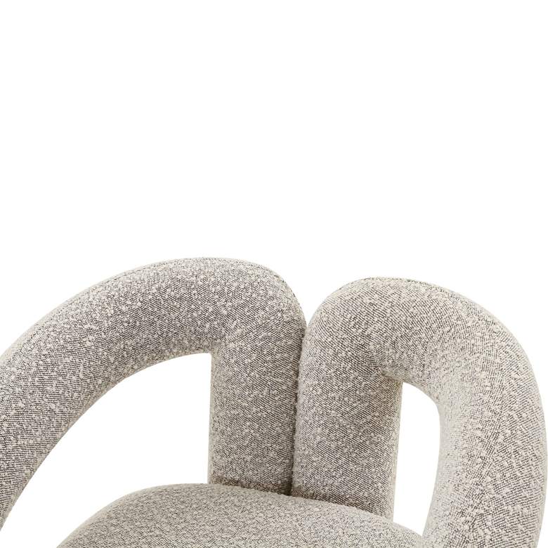 Image 2 TOV Jenn 29" Wide Gray Boucle Fabric Modern Accent Chair more views