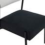 3_TOV Jolene 20 3/4" Wide Cream Black Linen Dining Chairs Set of 2 more views