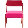 5_TOV Jolene 20 3/4" Wide Modern Hot Pink Velvet Dining Chairs Set of 2 more views