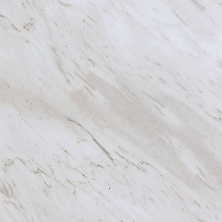 Image 2 TOV Juju 32" Wide White Faux Marble Nesting Coffee Tables Set of 2 more views