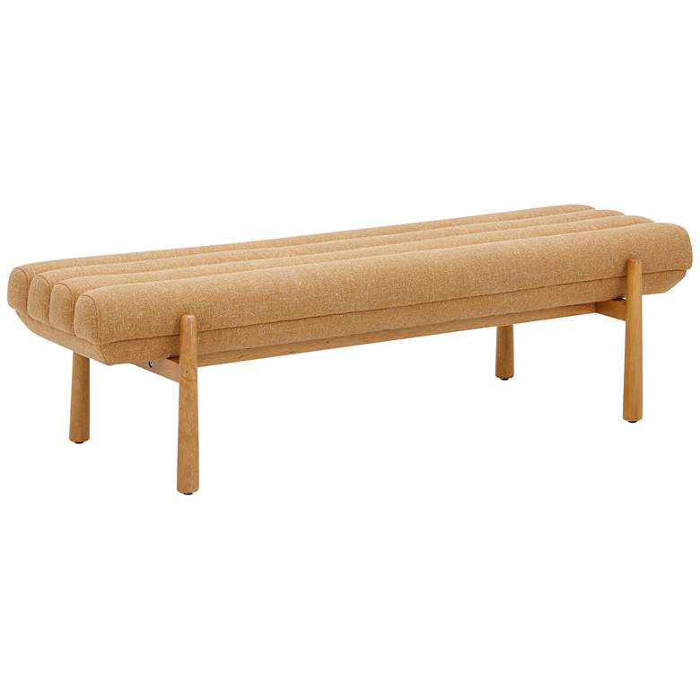 Image 1 TOV Julianna 56 1/4" Wide Sunflower Yellow Modern Rectangular Bench