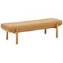 1_TOV Julianna 56 1/4" Wide Sunflower Yellow Modern Rectangular Bench