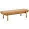 TOV Julianna 56 1/4" Wide Sunflower Yellow Modern Rectangular Bench