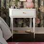 1_TOV Julieta 19" Wide Cream Wood 1-Drawer Nightstand