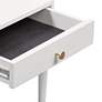 3_TOV Julieta 19" Wide Cream Wood 1-Drawer Nightstand more views