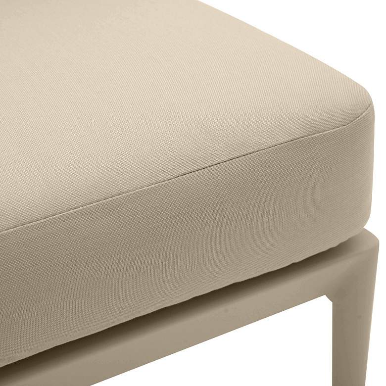 Image 2 TOV Kapri 25 1/4" Wide Taupe Fabric Modular Outdoor Armless Chair more views