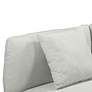 4_TOV Katti 65 1/2" Wide Light Gray Fabric Outdoor Modern Loveseat more views