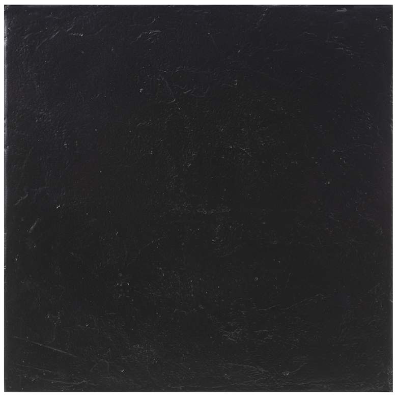 Image 2 TOV Kayla 19" Wide Modern Black Concrete Side Table more views