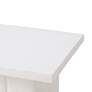 3_TOV Kayla 19" Wide Modern White Concrete Side Table more views
