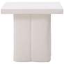4_TOV Kayla 19" Wide Modern White Concrete Side Table more views