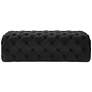 3_TOV Kaylee 51 1/4" Wide Jumbo Tufted Black Velvet Modern Ottoman more views