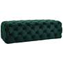 1_TOV Kaylee 51 1/4" Wide Modern Jumbo Tufted Green Velvet Ottoman