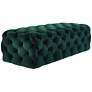 3_TOV Kaylee 51 1/4" Wide Modern Jumbo Tufted Green Velvet Ottoman more views