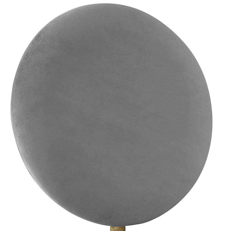 Image 4 TOV Kylie 21" Wide Light Gray Velvet Fabric Modern Dining Chair more views